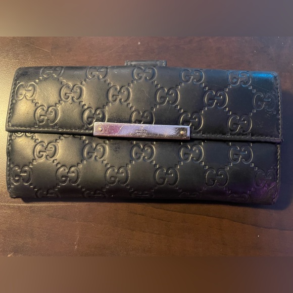 Gucci black leather clutch bag - Picture 5 of 9